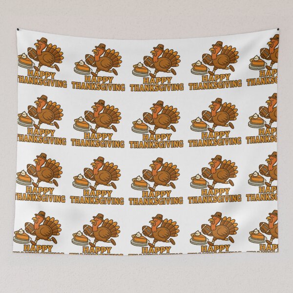 Item preview, Cute Thanksgiving Turkey with Pumpkin Pie and Autumn Leaves designed and sold by best-2025.