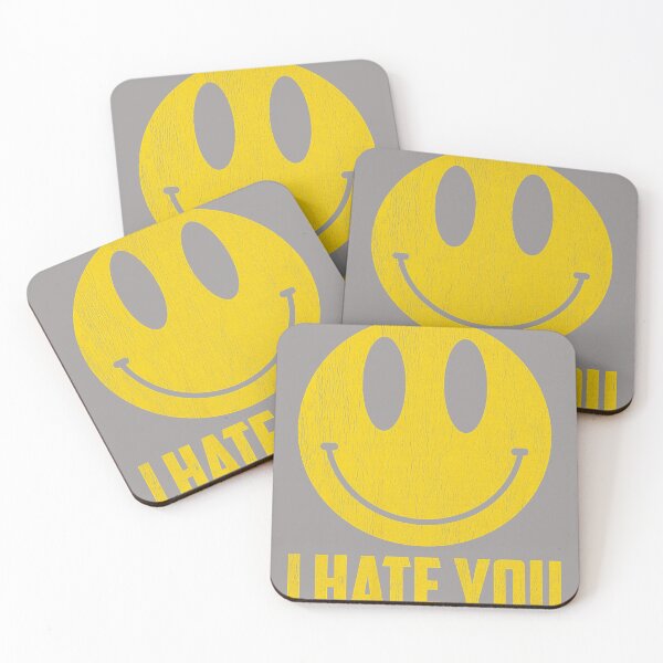 Item preview, Yellow Happy Smile Face I Hate You designed and sold by KathieFaugh.