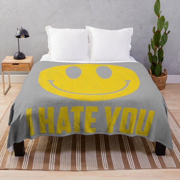 Item preview, Yellow Happy Smile Face I Hate You designed and sold by KathieFaugh.
