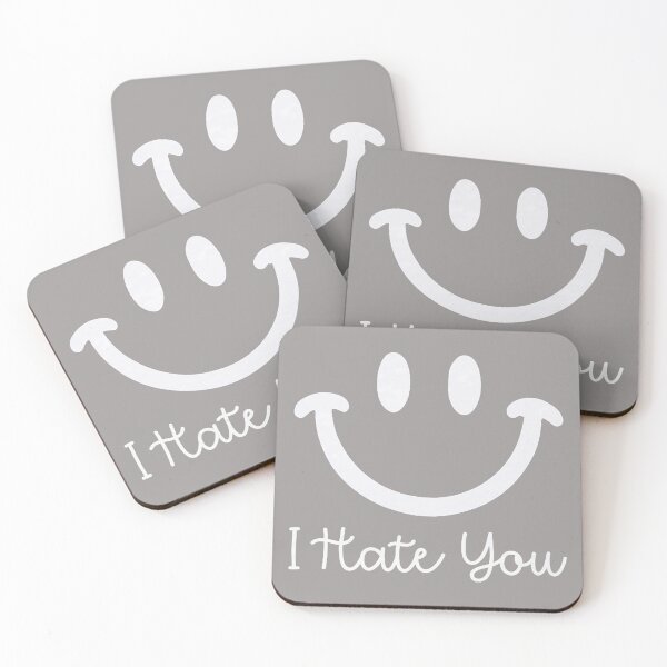 Item preview, I Hate You Happy Smile Face designed and sold by KathieFaugh.