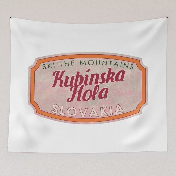 Item preview, Kubínska hoľa, Slovakia, Ski, textured skiing badge designed and sold by Wanderful-roads.