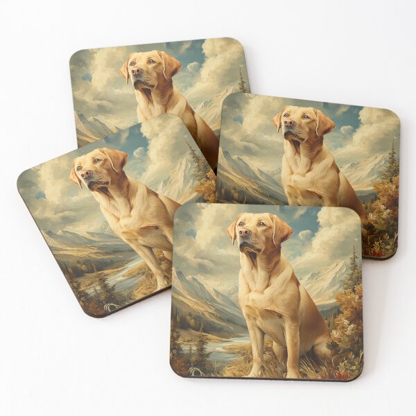 Item preview, Labrador Retriever in Mountain Landscape designed and sold by PetsArt.