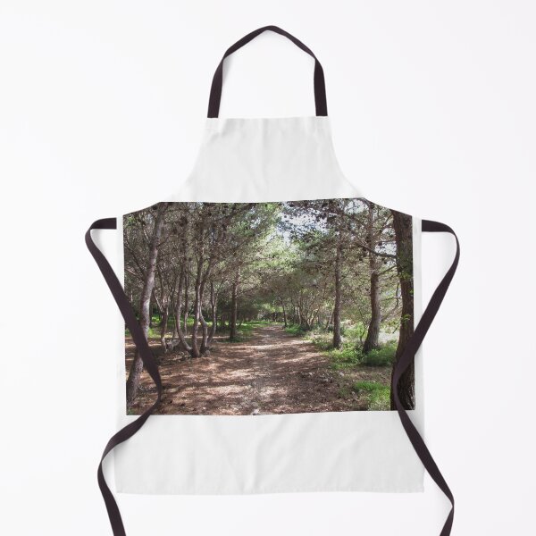 Item preview, Sunlit Forest Path Through Pine Trees And Shaded Woodland Trail With Natural Green Undergrowth designed and sold by Nmallia.
