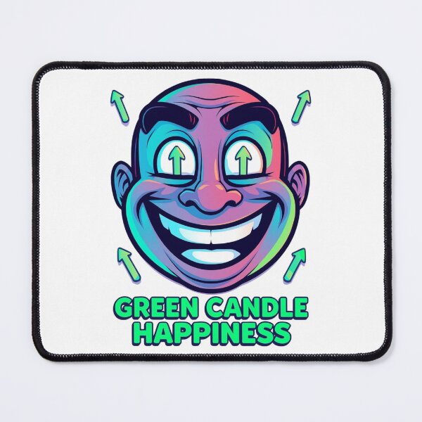 Item preview, Green Candle Happiness Funny Trader Cartoon Shirt designed and sold by KapiPrint.