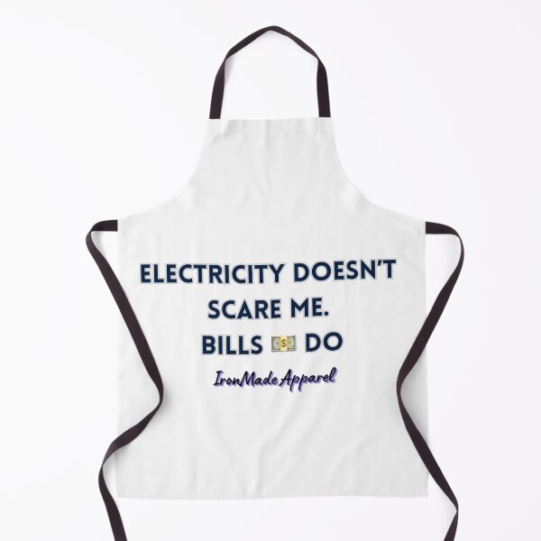 Item preview, Electricity Doesn’t Scare Me Bills Do T-Shirt – Funny Electrician Gift, Tradesman Humor Tee designed and sold by IronMade Apparel.