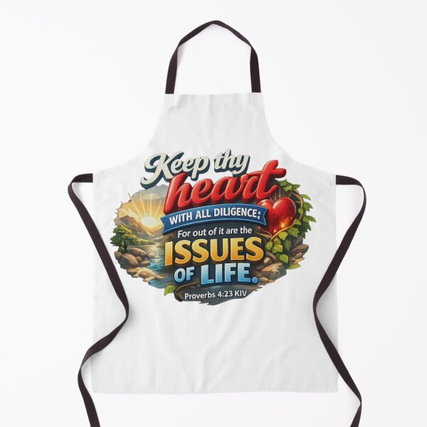 Item preview, Keep Thy Heart With All Diligence – Proverbs 4:23 Christian Bible Verse designed and sold by jerskie_12tribes.