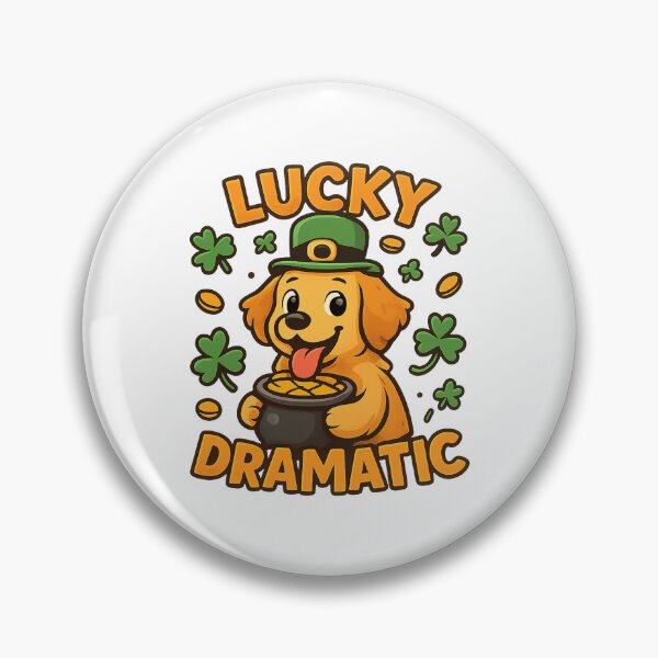 Item preview, Lucky Dramatic Dog St Patrick's Day Funny Dog Lover Design designed and sold by OwnYourMood.