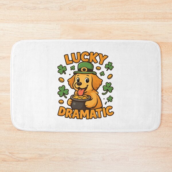 Item preview, Lucky Dramatic Dog St Patrick's Day Funny Dog Lover Design designed and sold by OwnYourMood.