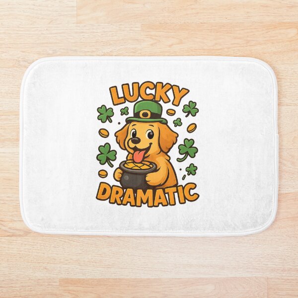 Item preview, Lucky Dramatic Dog St Patrick's Day Funny Dog Lover Design designed and sold by OwnYourMood.
