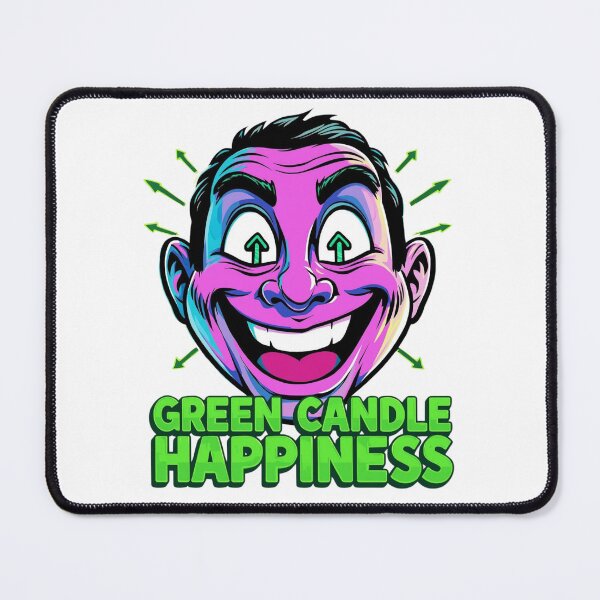 Item preview, Green Candle Happiness Funny Trader Cartoon Shirt designed and sold by KapiPrint.