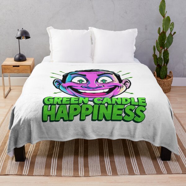 Item preview, Green Candle Happiness Funny Trader Cartoon Shirt designed and sold by KapiPrint.
