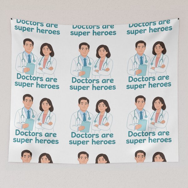 Item preview, Doctors Are Super Heroes | Medical Appreciation Design for Healthcare Workers designed and sold by best-2025.
