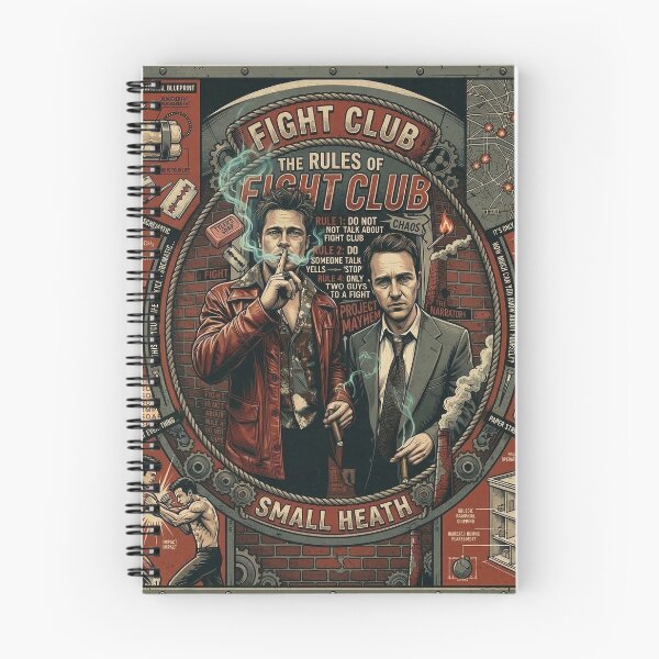 Item preview, Project Mayhem Blueprint: Fight Club Rules & Chaos Theory Art designed and sold by ern vintage store.
