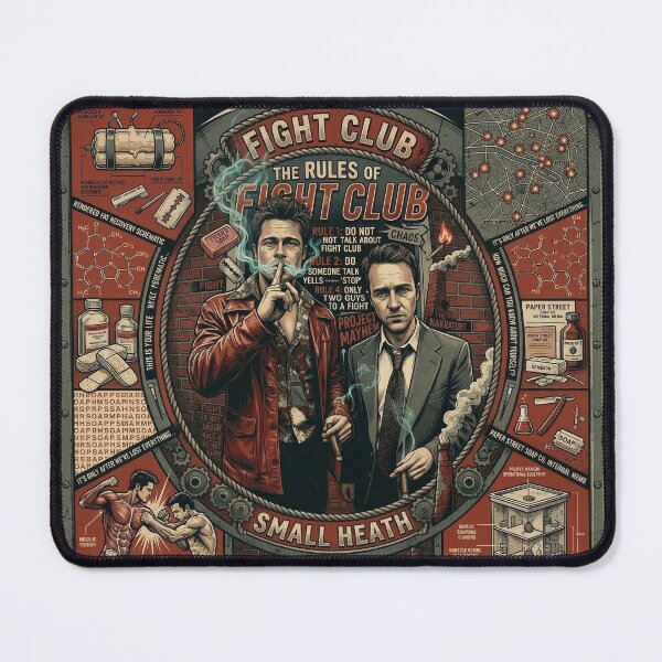 Item preview, Project Mayhem Blueprint: Fight Club Rules & Chaos Theory Art designed and sold by ern vintage store.