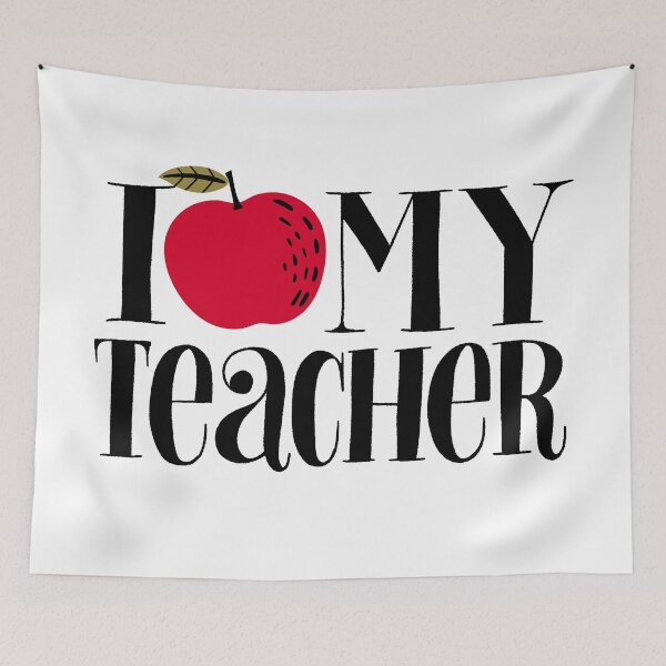 Item preview, Cute Apple I Love My Teacher – Funny School Appreciation Gift for Students designed and sold by artworkathome.