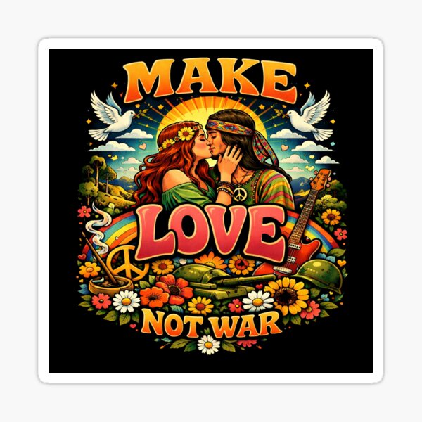 MAKE LOVE NOT WAR Sticker