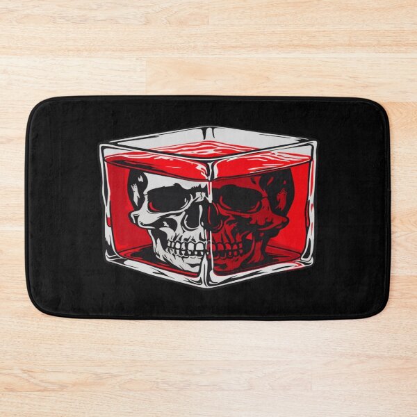 Item preview, Surreal Skull in Red Liquid Cube – Dark Abstract Art for Modern Decor & Creative Digital Projects designed and sold by Bright Nest Studio.