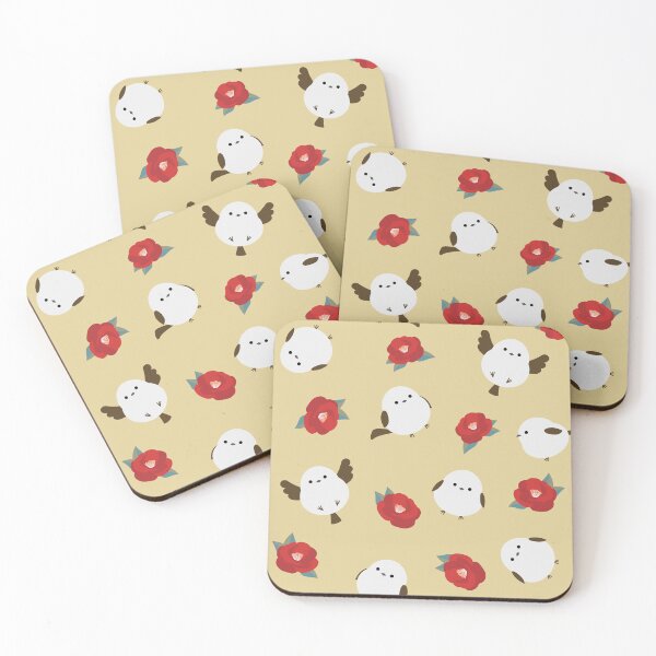Item preview, Serene Nature Scene - White Bird and Red Floral Graphic designed and sold by Mini Pixel Perfect Co..