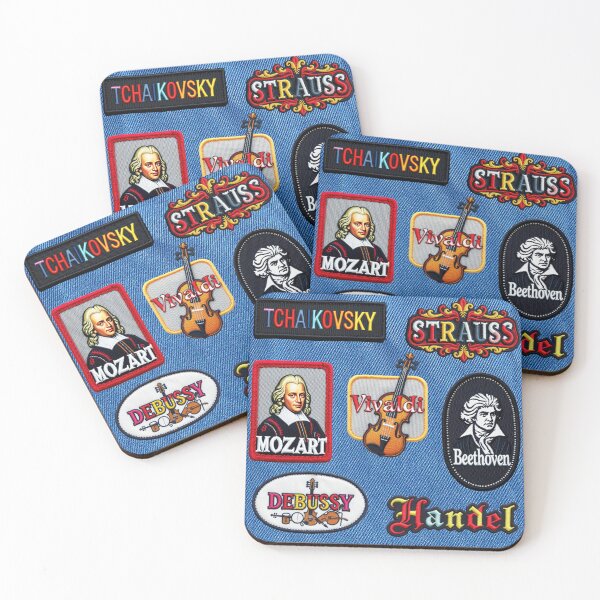 Item preview, Classical Music Patches.  designed and sold by Radioactive Monkey Club.
