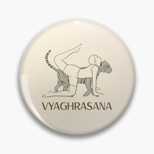 Item preview, Tiger Yoga Pose Vragrhasana – Strength and Balance Yoga Design designed and sold by WellspringXflow.