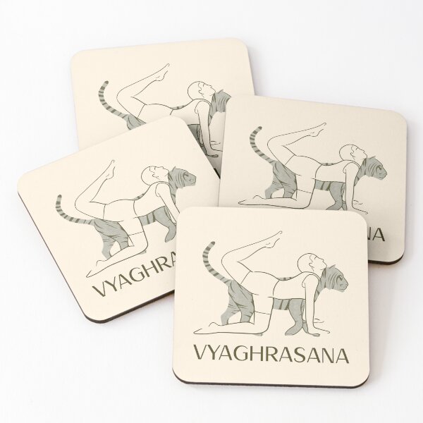 Item preview, Tiger Yoga Pose Vragrhasana – Strength and Balance Yoga Design designed and sold by WellspringXflow.