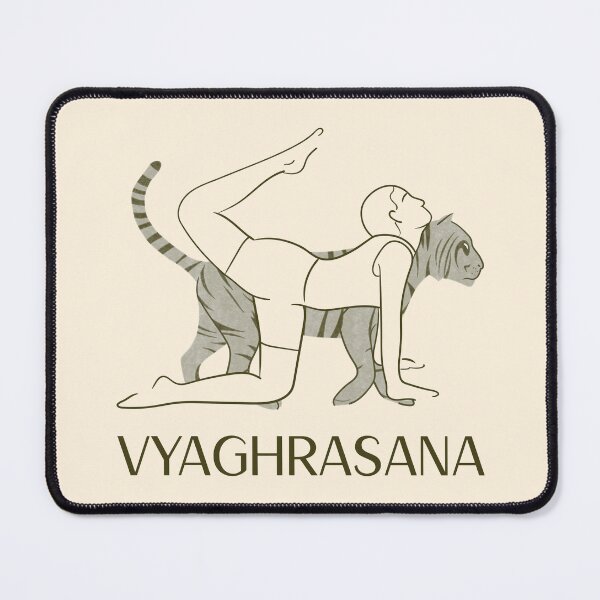Item preview, Tiger Yoga Pose Vragrhasana – Strength and Balance Yoga Design designed and sold by WellspringXflow.