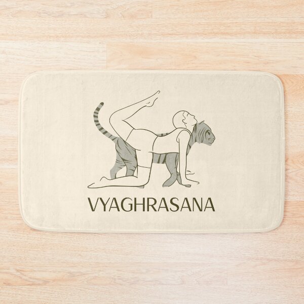Item preview, Tiger Yoga Pose Vragrhasana – Strength and Balance Yoga Design designed and sold by WellspringXflow.