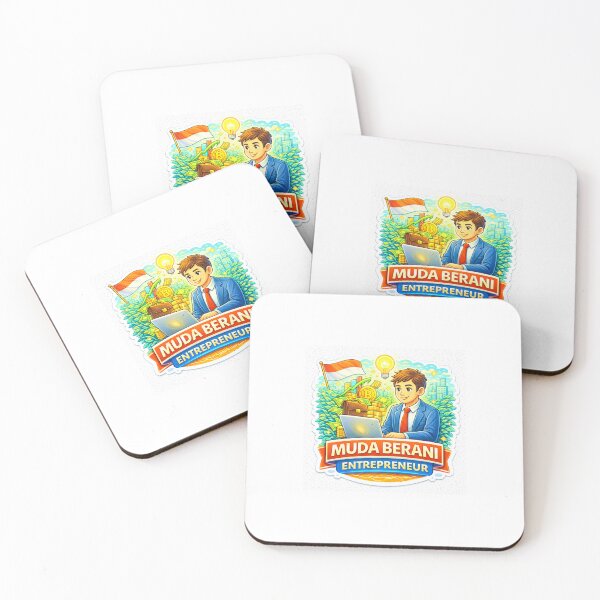 Item preview, Muda Berani Entrepreneur Sticker – Young Startup Founder, Business Idea & Money Mindset Motivation designed and sold by Wander Pop Studio.