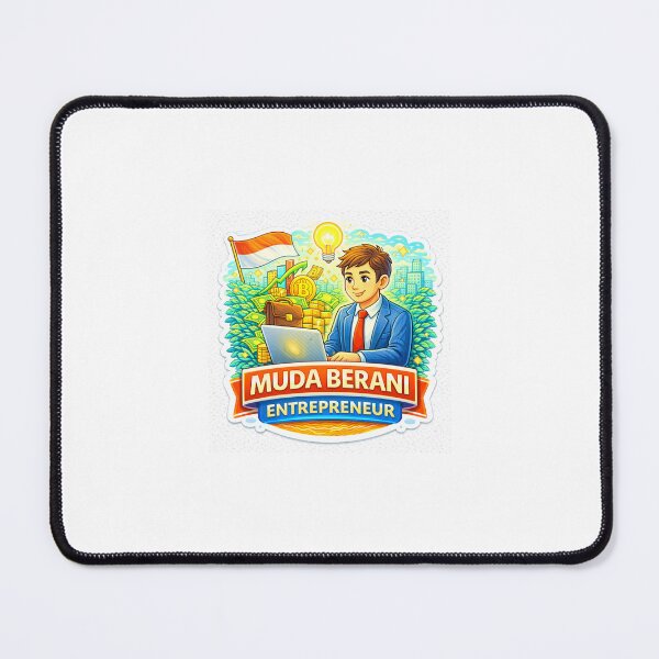Item preview, Muda Berani Entrepreneur Sticker – Young Startup Founder, Business Idea & Money Mindset Motivation designed and sold by Wander Pop Studio.