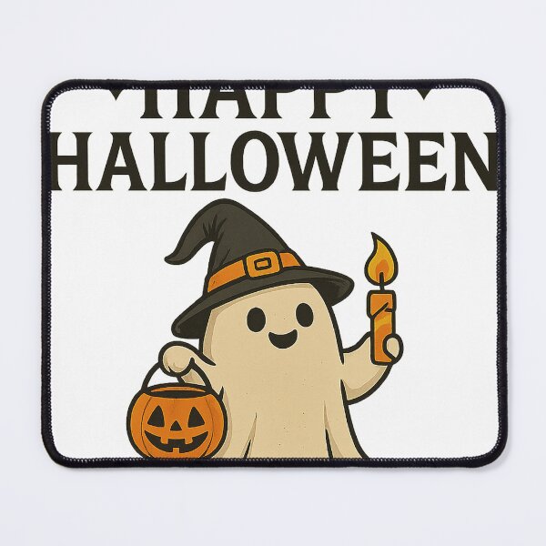 Item preview, Spooky Cat, Pumpkin, Ghost & Bat – Happy Halloween T-Shirt Design designed and sold by best-2025.