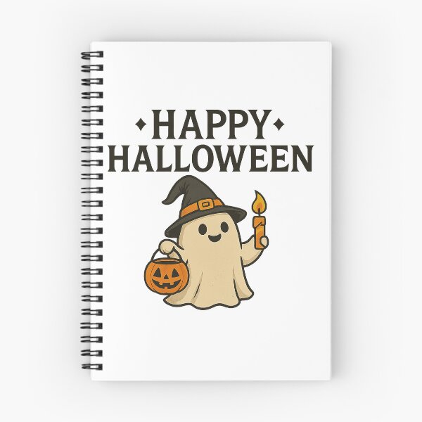 Item preview, Spooky Cat, Pumpkin, Ghost & Bat – Happy Halloween T-Shirt Design designed and sold by best-2025.