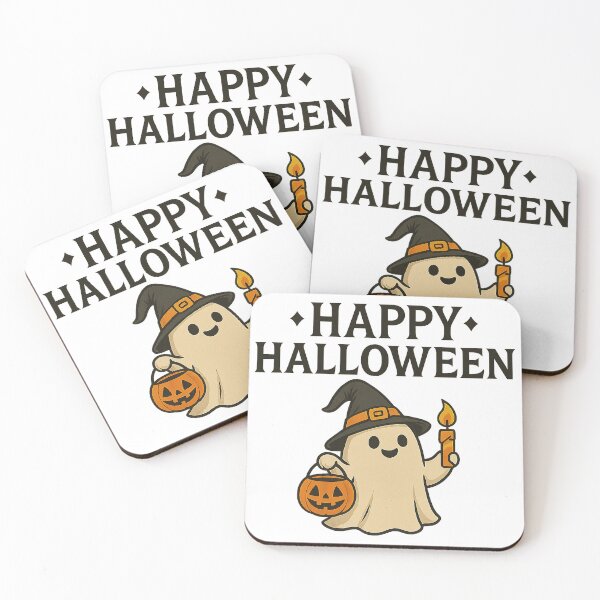 Item preview, Spooky Cat, Pumpkin, Ghost & Bat – Happy Halloween T-Shirt Design designed and sold by best-2025.