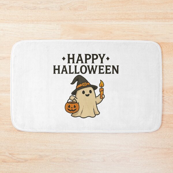 Item preview, Spooky Cat, Pumpkin, Ghost & Bat – Happy Halloween T-Shirt Design designed and sold by best-2025.