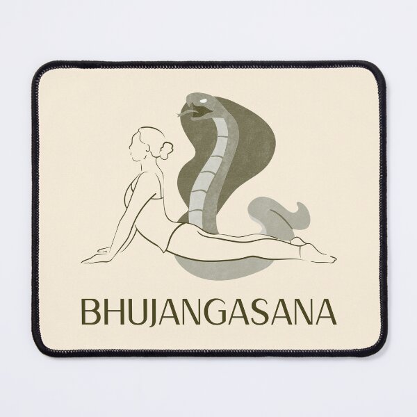 Item preview, Cobra Yoga Pose Bhujangasana – Snake Inspired Spiritual Yoga Design designed and sold by WellspringXflow.