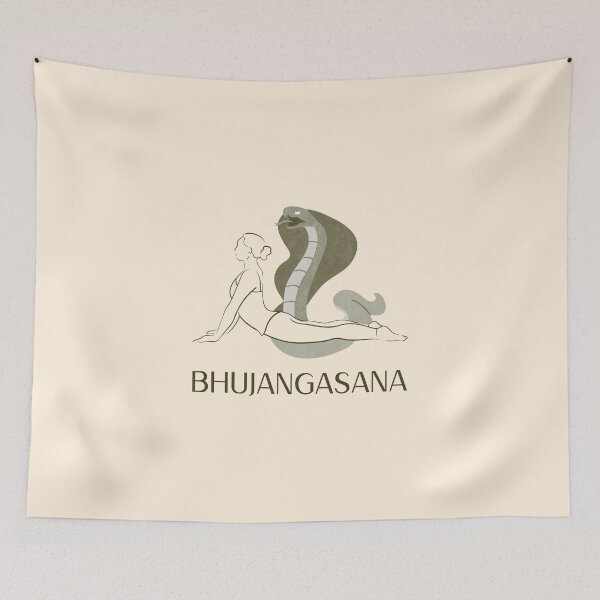 Item preview, Cobra Yoga Pose Bhujangasana – Snake Inspired Spiritual Yoga Design designed and sold by WellspringXflow.