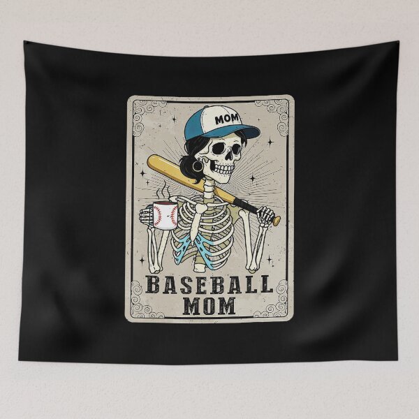Item preview, Baseball Mom Skeleton Vintage Sports Design designed and sold by zamiokaline.
