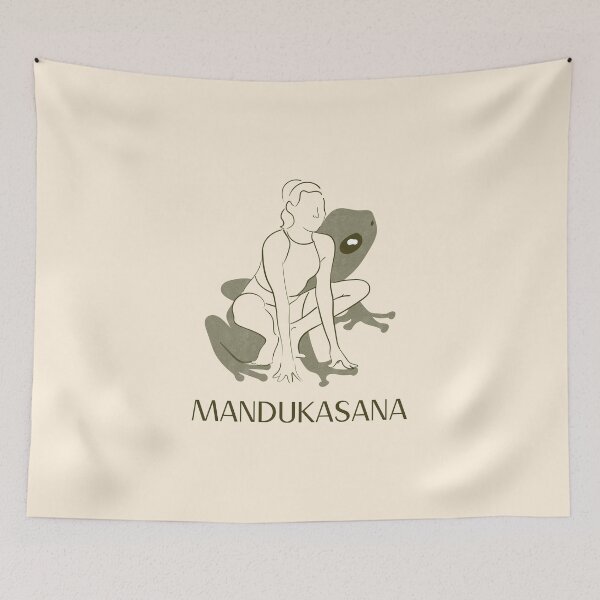 Item preview, Frog Yoga Pose Mandukasana – Deep Stretch Meditation Yoga Design designed and sold by WellspringXflow.