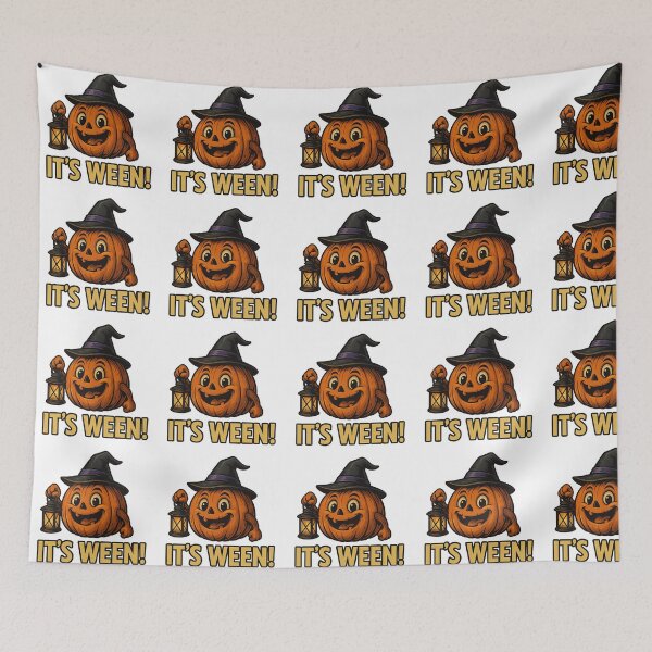 Item preview, It’s Ween! Funny Cute Pumpkin with Lantern - Halloween T-Shirt Design designed and sold by best-2025.