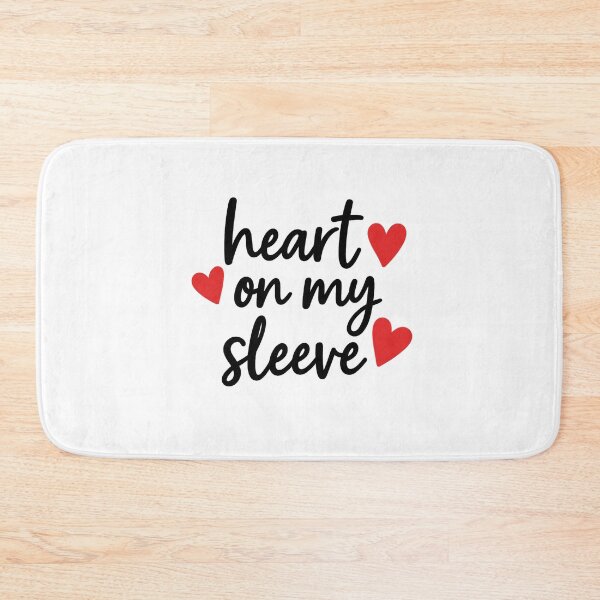 Item preview, I Wear My Heart On My Sleeve - Minimalist Love Quote Design designed and sold by best-2025.