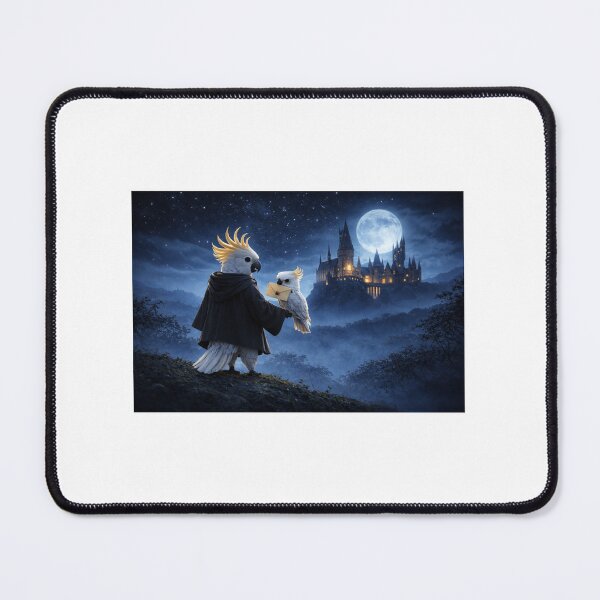 Item preview, Baby Cockatoo Wizard Letter – Magical Bird Fantasy designed and sold by teddy815.