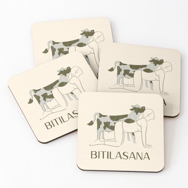 Item preview, Cow Yoga Pose Bitilasana – Gentle Stretch Meditation Yoga Design designed and sold by WellspringXflow.
