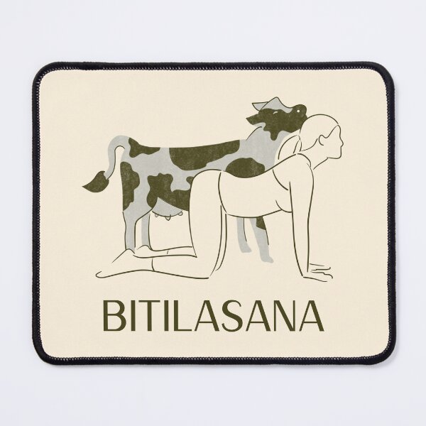 Item preview, Cow Yoga Pose Bitilasana – Gentle Stretch Meditation Yoga Design designed and sold by WellspringXflow.