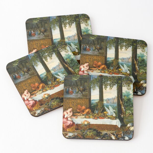 Item preview, The Sense of Taste Jan Brueghel the Elder designed and sold by TheSoulOfArt.