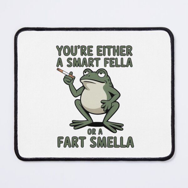 Item preview, Smart Fella or Fart Smella - Funny Frog Meme designed and sold by KaphzeShop.