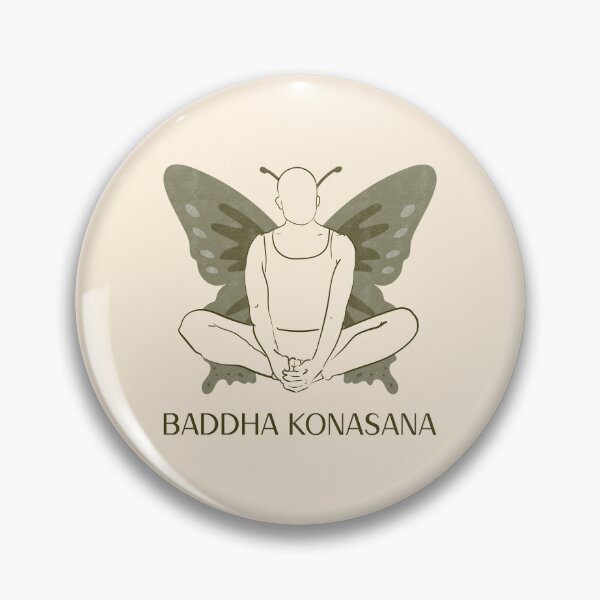 Item preview, Butterfly Yoga Pose Baddha Konasana – Peaceful Meditation Yoga Design designed and sold by WellspringXflow.
