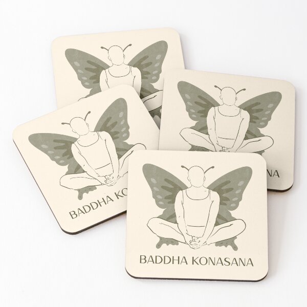 Item preview, Butterfly Yoga Pose Baddha Konasana – Peaceful Meditation Yoga Design designed and sold by WellspringXflow.
