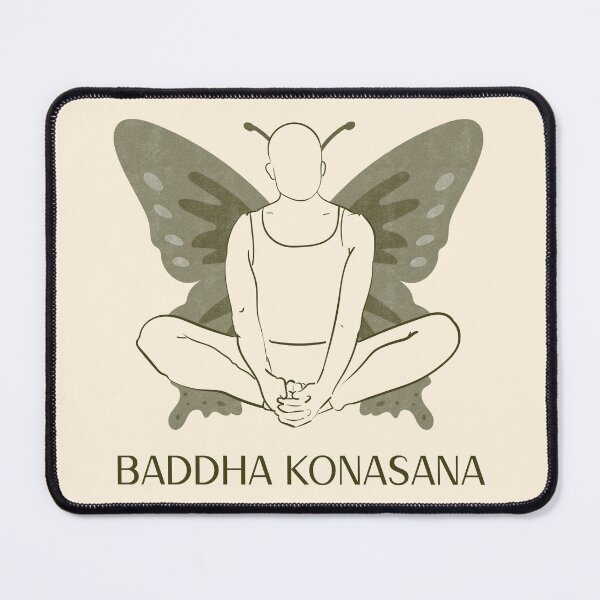Item preview, Butterfly Yoga Pose Baddha Konasana – Peaceful Meditation Yoga Design designed and sold by WellspringXflow.