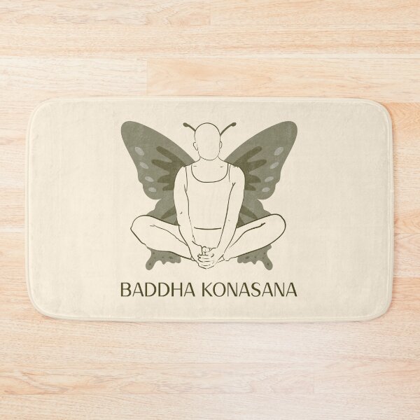Item preview, Butterfly Yoga Pose Baddha Konasana – Peaceful Meditation Yoga Design designed and sold by WellspringXflow.