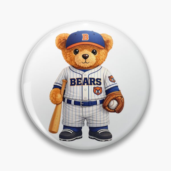 Item preview, Cute Baseball Teddy Bear - Sporty "Bears" Team Mascot Graphic designed and sold by CuteBear87.
