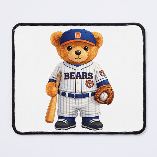 Item preview, Cute Baseball Teddy Bear - Sporty "Bears" Team Mascot Graphic designed and sold by CuteBear87.